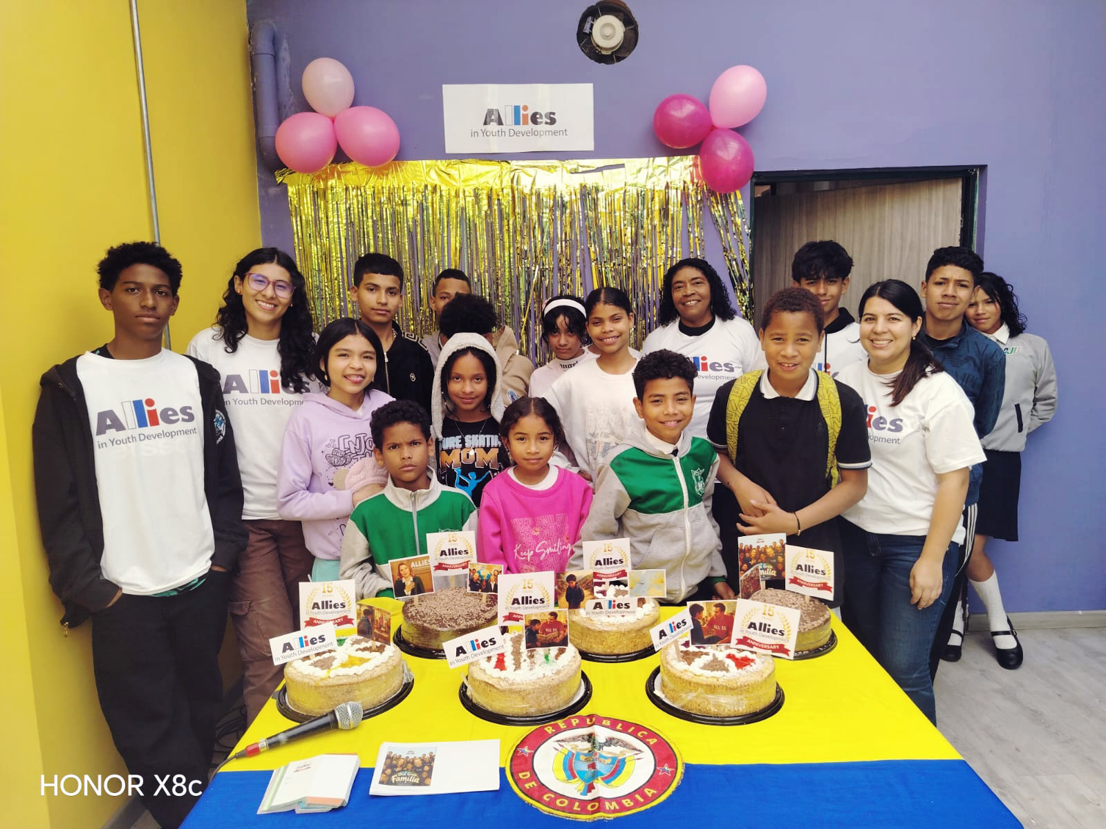 Children and Allies mentors celebrating the 15th anniversary in Colombia