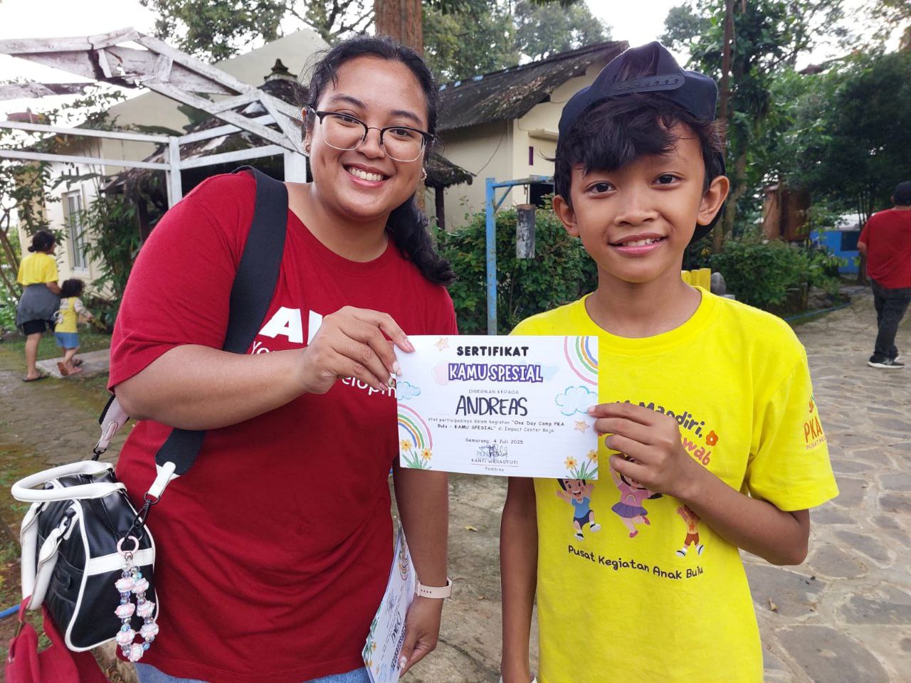 Allies mentor with child