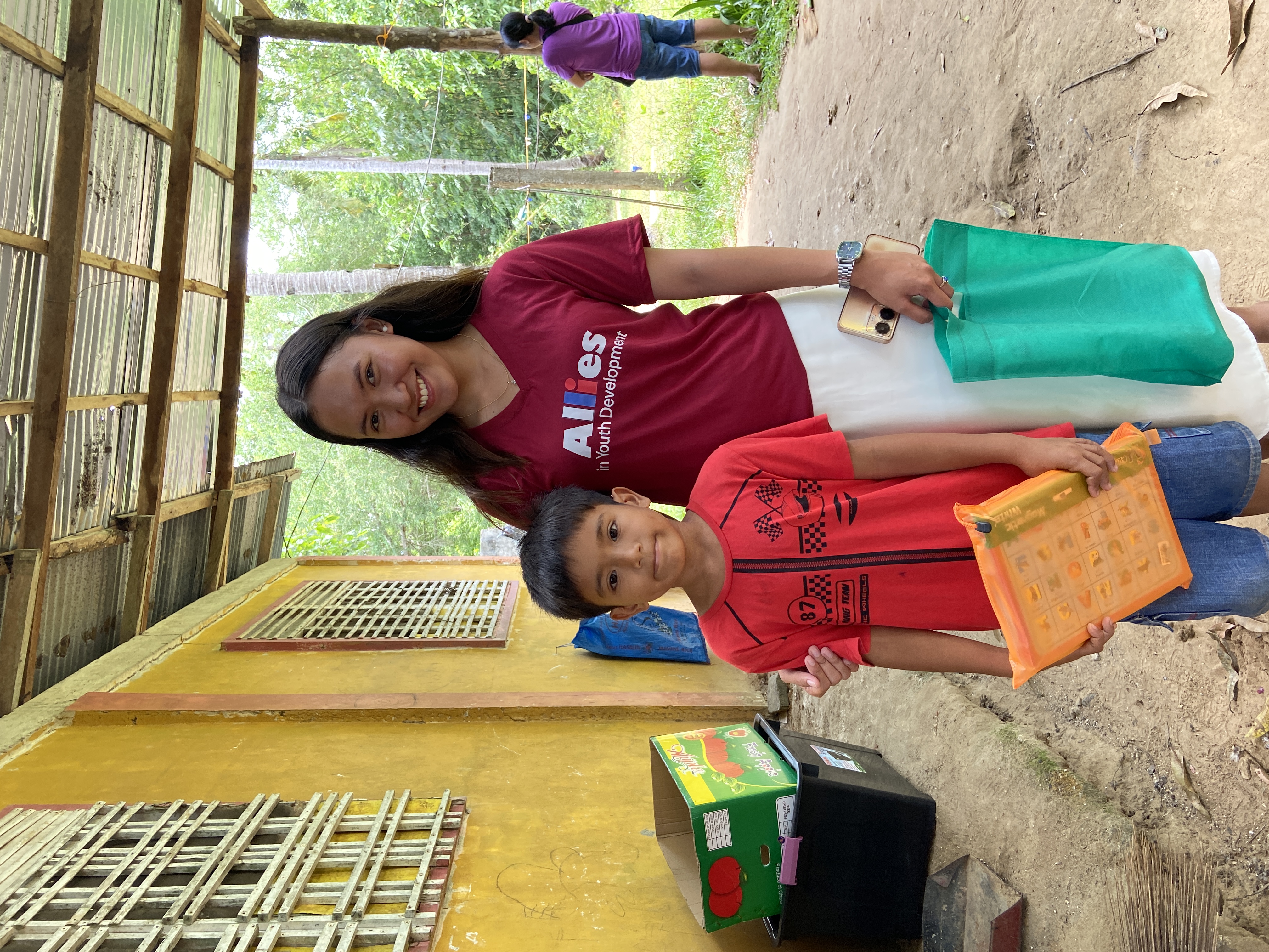 Allies mentor and child during local visit