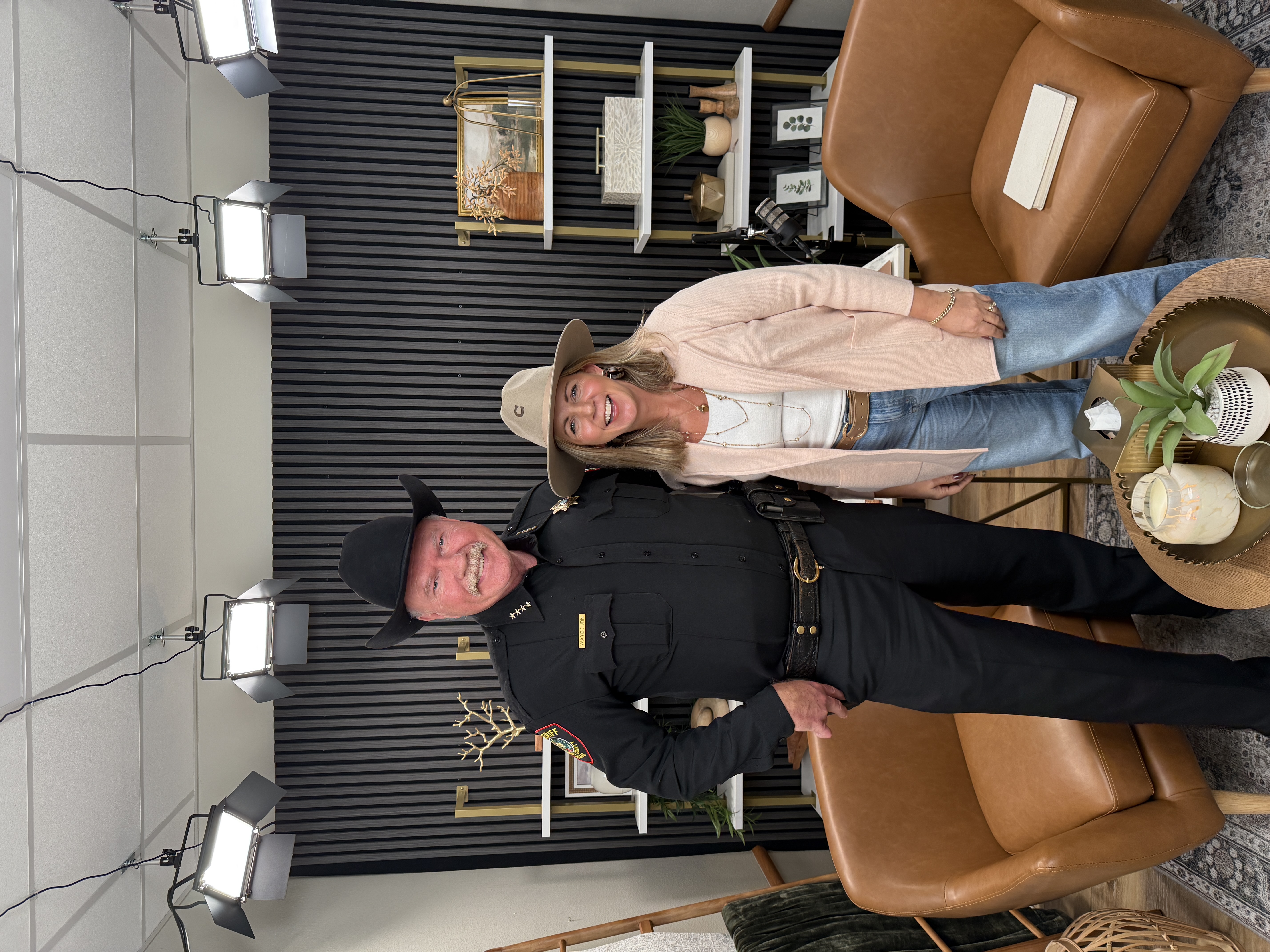 Meredith Murray with Sheriff Bill Waybourn on the Empowered Life Podcast