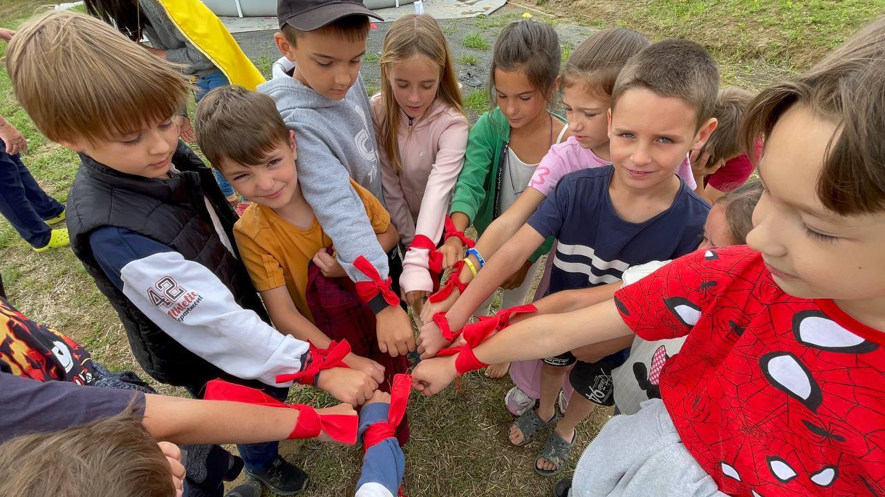 Children at summer camp in Ukraine