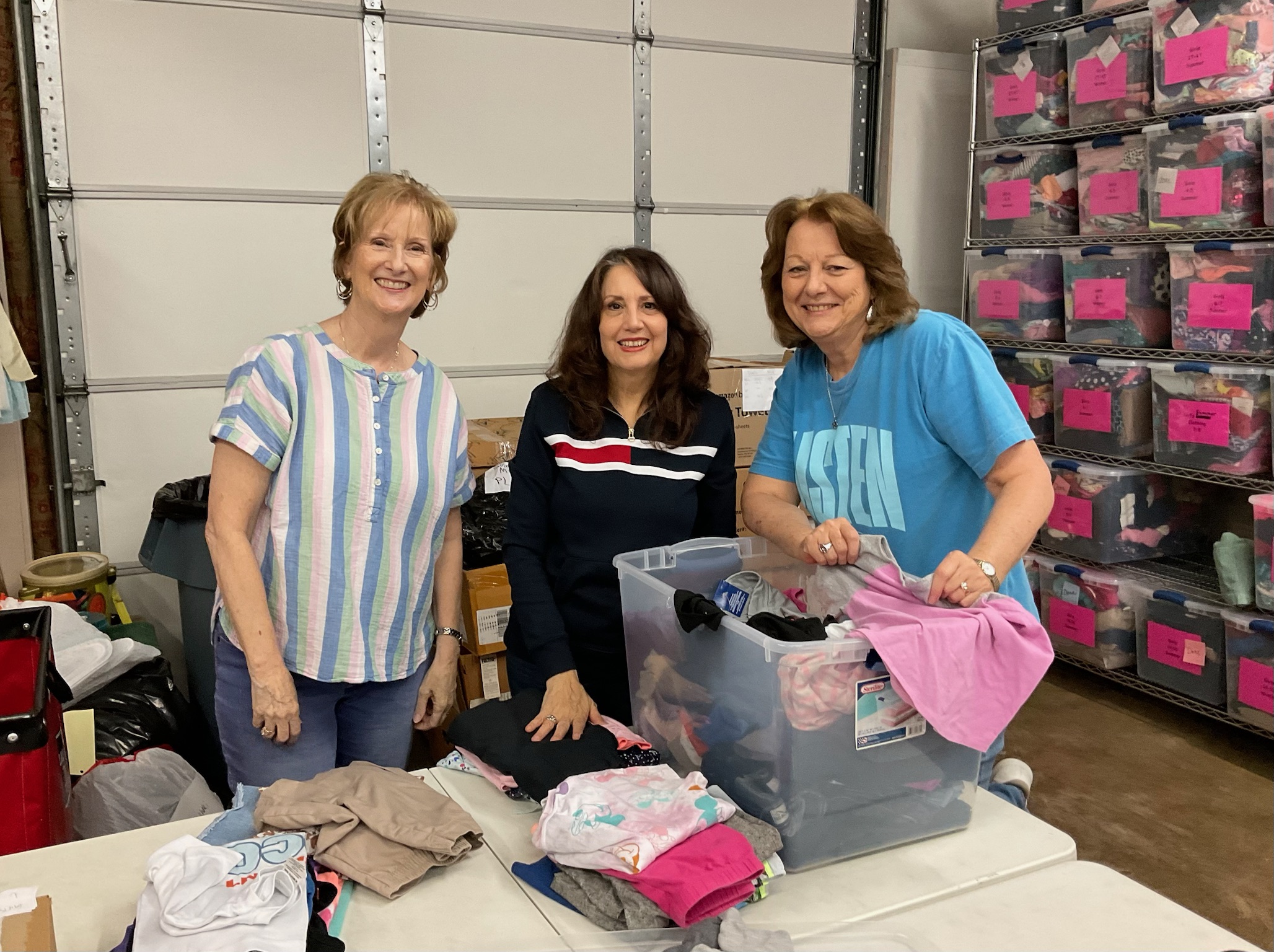 Happy volunteer